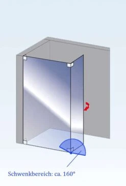 Schulte Davita Duschwand Walk In Mit Pendelndem Nebenteil 8 Mm 10 Schulte Davita Duschwand Walk In Mit Pendelndem Nebenteil 8 Mm -Schulte 1674 2