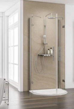 Schulte MasterClass U-Kabine Halbkreisdusche Mit Drehtüren