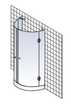 Schulte MasterClass U-Kabine Halbkreisdusche Mit Drehtüren -Schulte 16 4
