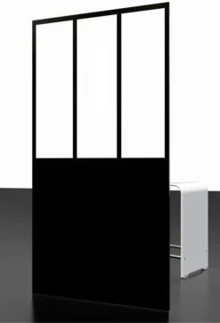 Schulte Alexa Style 2.0 Duschwand Walk In Black Style Mit Dekor Atelier 6 -Schulte 17765 2