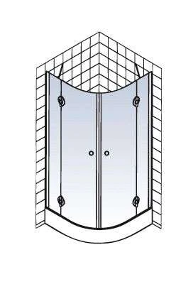 Schulte MasterClass Runddusche 4-teilig Radius 550 Mm 2 Schulte MasterClass Runddusche 4-teilig Radius 550 Mm – Bild 2