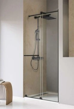 Schulte Toura Schiebetür Rollen Unten In Nische 8 Mm Express Plus Black Style