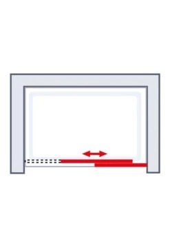 Schulte Toura Schiebetür Rollen Unten In Nische 8 Mm Express Plus Black Style -Schulte 18235 3