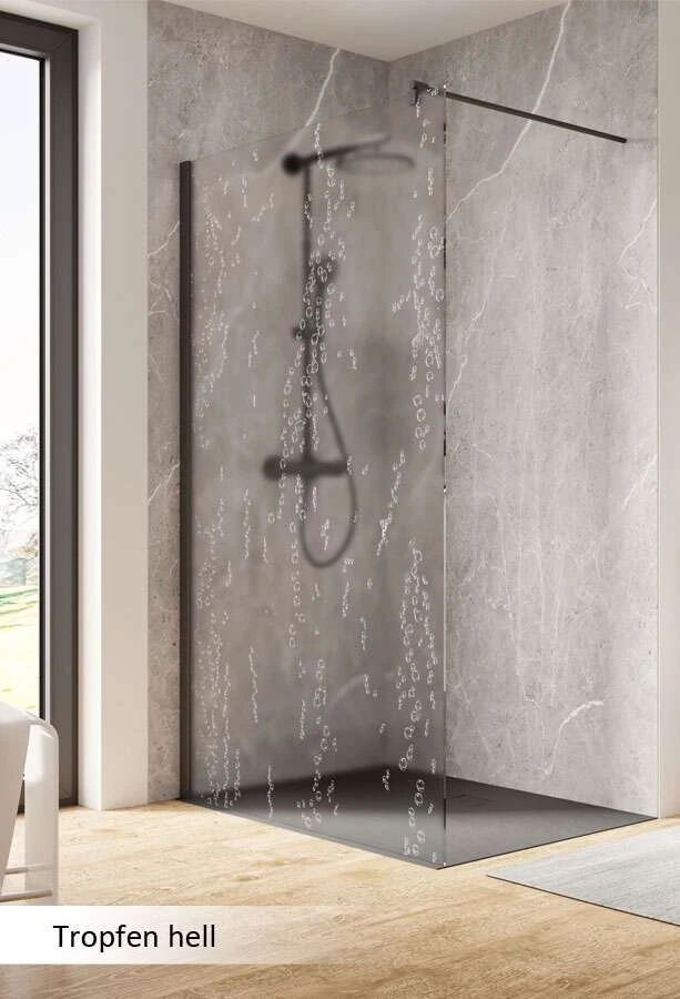 Schulte Garant 2.0 Duschwand Walk In Mit Stabilisationsbügel Black Style 8 Schulte Garant 2.0 Duschwand Walk In Mit Stabilisationsbügel Black Style – Bild 8