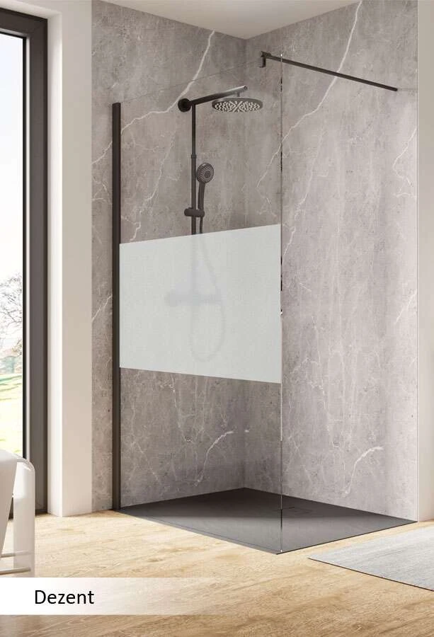 Schulte Garant 2.0 Duschwand Walk In Mit Stabilisationsbügel Black Style 7 Schulte Garant 2.0 Duschwand Walk In Mit Stabilisationsbügel Black Style – Bild 7