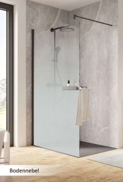 Schulte Garant 2.0 Duschwand Walk In Mit Ablage Black Style -Schulte 18529 12