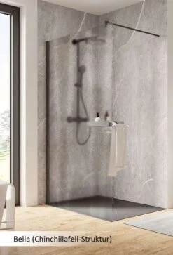 Schulte Garant 2.0 Duschwand Walk In Mit Ablage Black Style -Schulte 18529 6