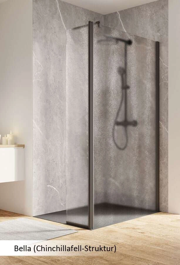 Schulte Garant 2.0 Duschwand Walk In Mit Beweglichem Element Black Style 4 Schulte Garant 2.0 Duschwand Walk In Mit Beweglichem Element Black Style – Bild 4