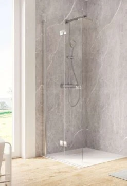 Schulte Garant 2.0 Duschwand Walk In Drehfalttür