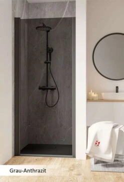 Schulte Garant 2.0 Drehtür In Nische Black Style -Schulte 18535 4