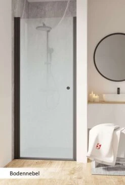 Schulte Garant 2.0 Drehtür In Nische Durchpendelbar Black Style -Schulte 18556 12