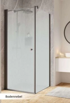 Schulte Garant 2.0 Drehtür Mit Gleichhoher Seitenwand Black Style -Schulte 18558 10