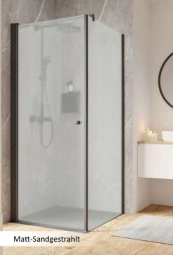 Schulte Garant 2.0 Drehtür Mit Gleichhoher Seitenwand Black Style -Schulte 18558 6