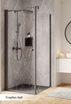 Schulte Garant 2.0 Drehtür Mit Gleichhoher Seitenwand Black Style -Schulte 18558 8