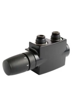 Schulte Thermostat-Set Mittenanschlussgarnitur Mit Blende Mattschwarz