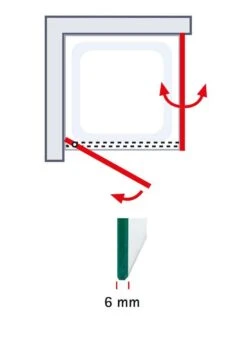 Schulte Garant 2.0 Drehtür Mit Schwenkbarer Seitenwand -Schulte 18925 2