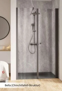 Schulte Garant 2.0 Drehtür Mit Nebenteil In Nische Black Style -Schulte 18929 2