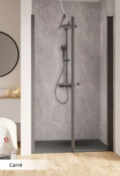 Schulte Garant 2.0 Drehtür Mit Nebenteil In Nische Black Style -Schulte 18929 3