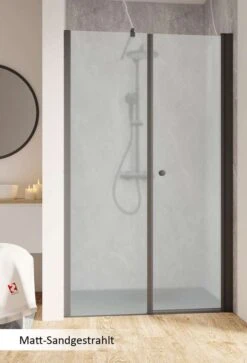 Schulte Garant 2.0 Drehtür Mit Nebenteil In Nische Black Style -Schulte 18929 4