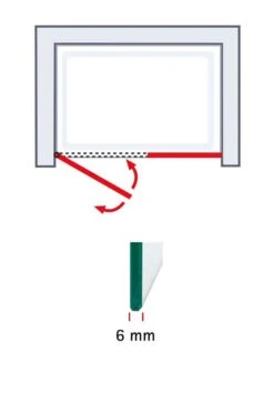 Schulte Garant 2.0 Drehtür Mit Nebenteil In Nische Black Style -Schulte 18929 8