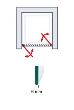 Schulte Garant 2.0 Pendeltür In Nische 2-teilig -Schulte 18947 2
