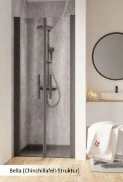 Schulte Garant 2.0 Pendeltür In Nische 2-teilig Black Style -Schulte 18948 3