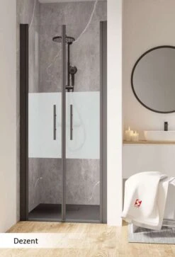 Schulte Garant 2.0 Pendeltür In Nische 2-teilig Black Style -Schulte 18948 6