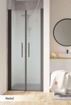 Schulte Garant 2.0 Pendeltür In Nische 2-teilig Black Style -Schulte 18948 8