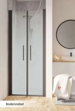 Schulte Garant 2.0 Pendeltür In Nische 2-teilig Black Style -Schulte 18948 9