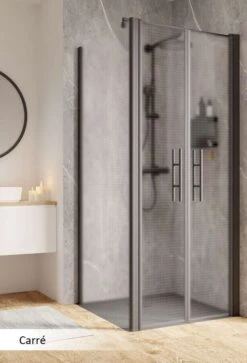 Schulte Garant 2.0 Pendeltür Mit Seitenwand 2-teilig Black Style -Schulte 18950 4