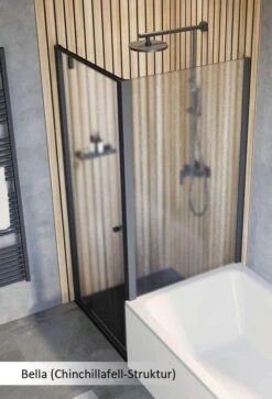 Schulte Trend 2.0 Drehtür Inklusive Verkürzter Seitenwand Black Style -Schulte 19045 5