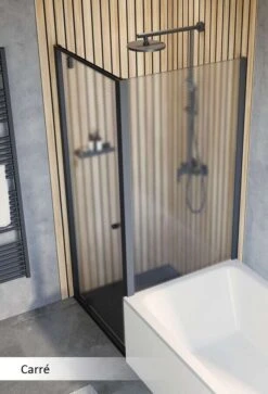 Schulte Trend 2.0 Drehtür Inklusive Verkürzter Seitenwand Black Style -Schulte 19045 6