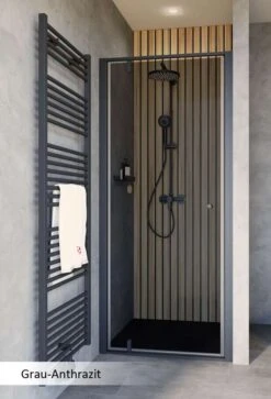 Schulte Trend 2.0 Drehtür In Nische Black Style -Schulte 19206 2