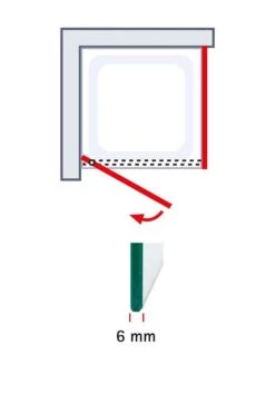 Schulte Trend 2.0 Drehtür In Nische Black Style -Schulte 19206 9