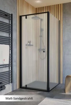 Schulte Trend 2.0 Drehtür Inklusive Seitenwand Black Style -Schulte 19208 6