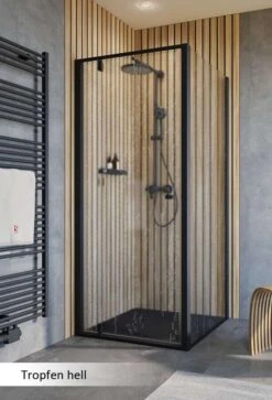 Schulte Trend 2.0 Drehtür Inklusive Seitenwand Black Style -Schulte 19208 7