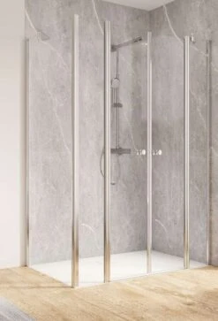 Schulte Garant 2.0 Pendeltür Mit Seitenwand 4-teilig