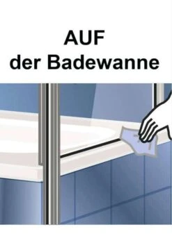 Schulte Garant 2.0 Pendeltür Inklusive Verkürzter Seitenwand 2-teilig Black Style -Schulte 19213 9