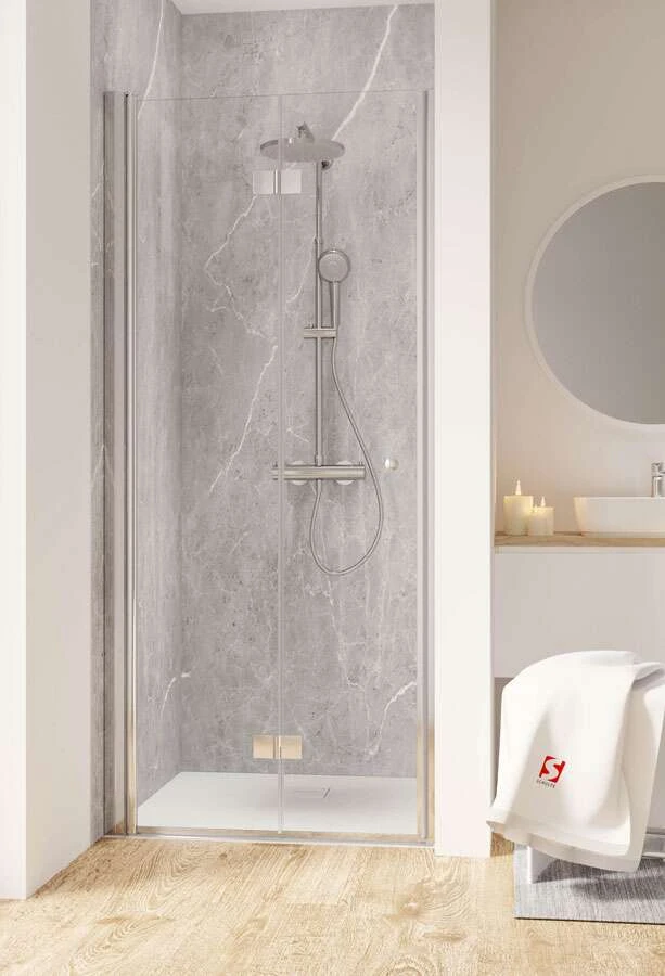 Schulte Garant 2.0 Drehfalttür In Nische 1 Schulte Garant 2.0 Drehfalttür In Nische