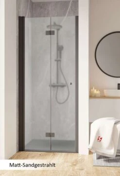 Schulte Garant 2.0 Drehfalttür In Nische Black Style -Schulte 19215 4