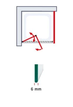 Schulte Garant 2.0 Drehfalttür Inklusive Verkürzter Seitenwand -Schulte 19216 8
