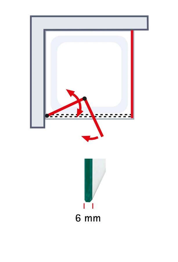 Schulte Garant 2.0 Drehfalttür Inklusive Verkürzter Seitenwand Black Style 5 Schulte Garant 2.0 Drehfalttür Inklusive Verkürzter Seitenwand Black Style – Bild 5