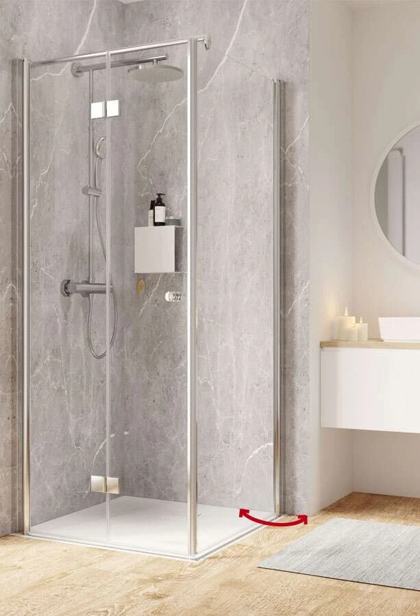 Schulte Garant 2.0 Drehfalttür Inklusive Schwenkbare Seitenwand 1 Schulte Garant 2.0 Drehfalttür Inklusive Schwenkbare Seitenwand