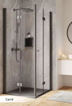 Schulte Garant 2.0 Drehfalttür Als Eckeinstieg Black Style -Schulte 19303 5