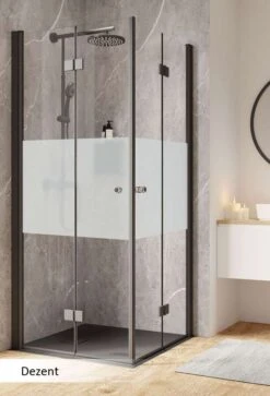 Schulte Garant 2.0 Drehfalttür Als Eckeinstieg Black Style -Schulte 19303 7