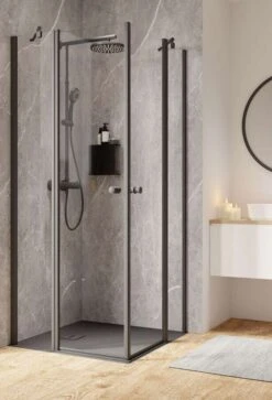 Schulte Garant 2.0 Eckeinstieg 4-teilig Black Style