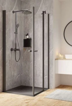 Schulte Garant 2.0 Eckeinstieg Kombination 3-teilig Black Style