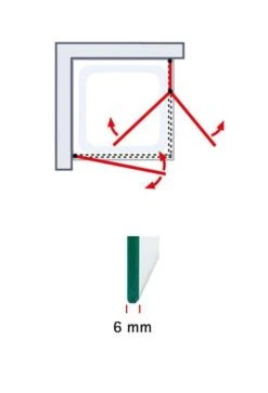 Schulte Garant 2.0 Eckeinstieg Kombination 3-teilig Black Style -Schulte 19311 2