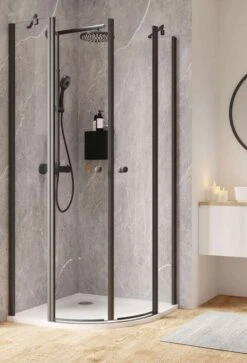 Schulte Garant 2.0 Runddusche 4-teilig Black Style