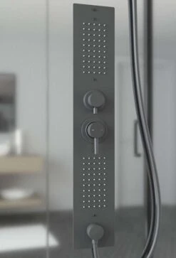 Schulte Komplettduschkabine Black Bali Mit Schiebetür 850 X 1150 Mm, Höhe 2150 Mm -Schulte 19321 9